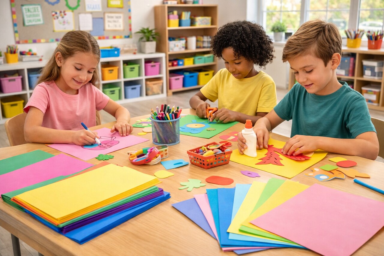 Colored Copy Paper Assorted Colors 8.5" x 11" – 500 Sheets Pack | Multipurpose Printer Paper for Classroom, Office & Crafts